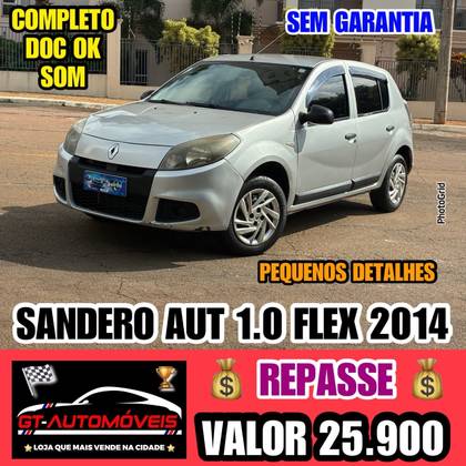 RENAULT SANDERO 1.0 AUTHENTIQUE 16V FLEX 4P MANUAL RENAULT SANDERO 1.0 AUTHENTIQUE 16V FLEX 4P MANUAL